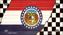 Missouri Racing Flag Novelty Mini Metal License Plate Tag - £11.95 GBP