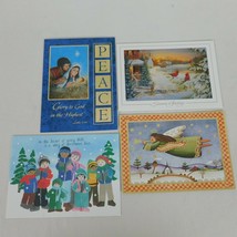 Christmas Cards Lot of 4 St. Joseph&#39;s Indian School Religious Scripture Holiday - £4.65 GBP
