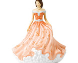 Royal Doulton Emily Brunette Peach Gown Figurine 2019 Pretty Ladies HN59... - $234.00