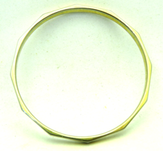 Monet Brass Bracelet 2.5&quot; Inside Diameter Signed - $7.60