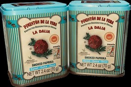 2pcs Lot La Dalia Smoked Spanish Paprika Picante from Spain 140g 4.94oz - £14.85 GBP