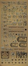 Peel Off Sticker Sheet. Birthday. - $1.49