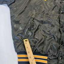Vintage FRAILED Men's Black/Yellow Distressed Varsity Jacket Chest 52" image 4