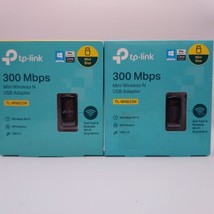 Lot Of 2 TP-Link TL-WN823N N300 Mbps Mini Usb Wireless Wi Fi Network Adapter Pc - £15.57 GBP