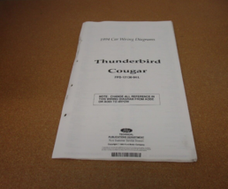 1994 Ford Thunderbird Mercury Cougar Electric Wiring Diagrams OEM Manual-
sho... - £7.85 GBP