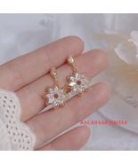 Flower Stud Earrings Korean Earring flower earrings Fashion Earring Gold... - £86.53 GBP