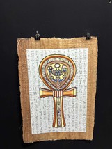 Ancient Egyptian papyrus Key of Life &amp;  Glow in the dark papyrus , Egypt... - $119.00
