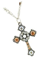 Sweet Pea Silver Plated Crystal Cross and Guardian - £326.55 GBP