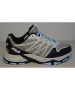 Fila Size 7.5 M QUADRIX Silver / Coral / Blue Trail Sneakers New Women&#39;s... - $117.81