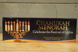 Chanukah Menorah Set 44 Candles Dreidel Festival of Lights from Chabad L... - $14.84