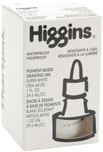 Higgins Super White Ink 1oz  - £12.30 GBP