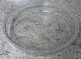 Clear Round Roaster Casserole Dish 13 3/4W&quot; X 2 3/8H&quot; MARKED Y04 CLEAN N... - $182.48 MXN