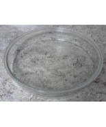 Clear Round Roaster Casserole Dish 13 3/4W&quot; X 2 3/8H&quot; MARKED Y04 CLEAN N... - $13.73 CAD