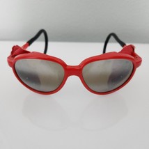 Foster Grant Sunglasses Vintage Rare Red Frames Mirror Lenses &amp; Side Protection - £96.75 GBP