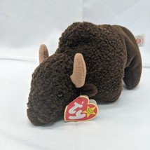 Ty Beanie Baby - Roam the Buffalo (1998) - With Tags RARE! (See Tags!) - $19.24