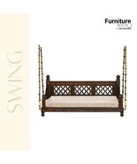 Furniture BoutiQ Solid Wood Ceiling Swing | Indian Ceiling Jhula | India... - £2,628.90 GBP