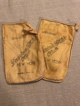 (2) Vintage Downtown Athletic Club New York NYC Shoe Cleaner Soft Cloth Bags - £23.86 GBP