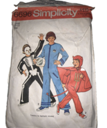 Simplicity Vintage 70s Halloween Costume Sewing Patterns 6696 Skeleton A... - $5.29 CAD