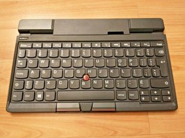 French Qwerty Lenovo Thinkpad Tablet 2 EBK-209A Bluetooth Keyboard Stand W/ Usb - $34.45