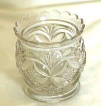 Elite Clear Westmoreland Spooner Open Sugar Bowl Pressed Glass Circle Fan - $29.69