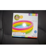 Intex Sunset Glow Inflatable Baby Swimming Pool 34in X 10in For Age 1-3 NEW - £20.39 GBP