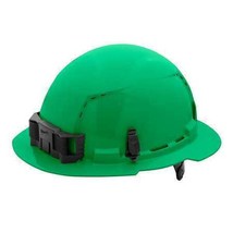 Milwaukee Tool 48-73-1227 Full Brim Green Full Brim Vented Hard Hat W/6Pt - £42.16 GBP