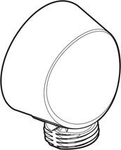 The Moen A725Wr Round Wrought Iron Drop Ell Handheld Shower Wall Connector. - $1,400.58 MXN