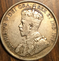 1918 Newfoundland Silver 50 Cents Coin - £19.42 GBP