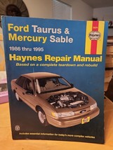 Haynes Repair Manual 1986-1995 Ford Taurus & Mercury Sable 36074 - $9.74