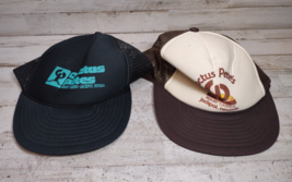 2 Vintage Cactus Pete&#39;s Casino Jackpot Nevada Rope Mesh Snapback Trucker Hats - £9.90 GBP