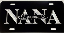 Engraved Custom Nana Grandma Car Tag Diamond Etched Metal License Plate Gift - £20.05 GBP