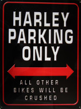 Harley Parking Only Metal Sign - £27.93 GBP