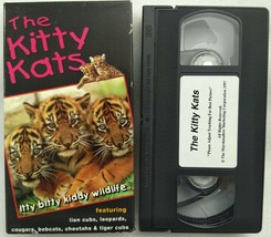 VHS The Kitty Kats, Itty Bitty Kiddy Wildlife Cubs Leopards Cougars Bobcats - £8.78 GBP