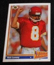 1991 Upper Deck Nick Lowery 405, Kansas City Chiefs, NFL Football Sports Card, - £10.18 GBP