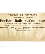 1906 Portland Railroad Company Advertisement Maine Railway Line Train E17E - $19.99