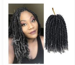 YEBO Spring Twist Hair 8Inches 4 Packs Spring Twists Crochet Braiding Ha... - $20.44