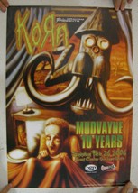 Korn Mudvayne 10 Years Poster San Jose State Event Center February 26 2006 - £70.47 GBP