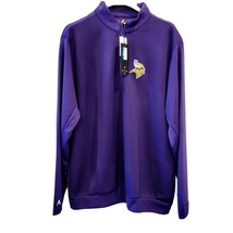 Minnesota Vikings Football Shirt Jacket Windbreaker Pullover NFL Antigua Mens XL - £44.35 GBP
