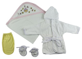 Bambini Newborn (0-6 Months) Girl Girls Infant Robe, Hooded Towel and Wa... - $24.85