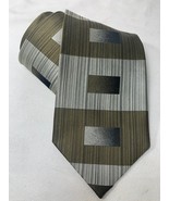 GIORGIO BRUTINI MENS TIE - Classy Rich Geometric -  Gold Brass Silver 4 ... - $254.16 MXN