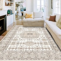 8X10 Area Rug, Vintage Washable Area Rugs, Non-Slip Rug For Bedroom, Distressed - $152.99