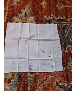 Vtg handkerchief Hankies Desco Embroidered Flower 12x12 - $15.86 CAD