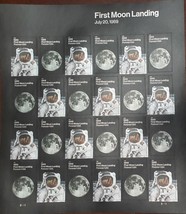 FIRST First Moon Landing July 20 1969 - 2019 USPS 24 Forever Stamps Sheet - £16.74 GBP