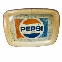 Vintage 60&#39;s/70&#39;s Pepsi Rectangular Serving Tray Metal Tin w/Patina - £30.22 GBP