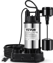 1.5 HP Submersible Cast Iron and Steel Sump Pump, 6000 GPH Submersible Water Pum - £176.13 GBP