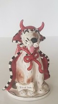 Blue Sky Heather Goldminc Halloween Rufus Dog Devil Candle Holder Trick ... - £21.19 GBP