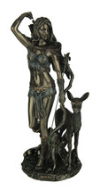Artemis Goddess of Hunting and Wilderness Bronze Finished Statue - £70.10 GBP