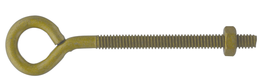 Hardware Essentials 322615 Gold-Plated Fg Eye Bolt with Hex Nut, 3/8-16X6 - $20.18 CAD