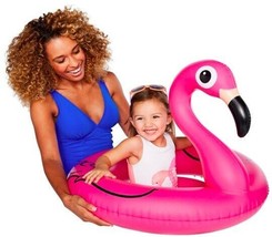 BigMouth Lil&#39; Float PINK FLAMINGO NEW  1-3 Years Old Up To 45# ~ Pool Pa... - £14.04 GBP