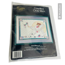 Golden Bee Lady Mime 60280 Counted Cross Stitch Kit Finished Size 18&quot;X14&quot; - £8.76 GBP
